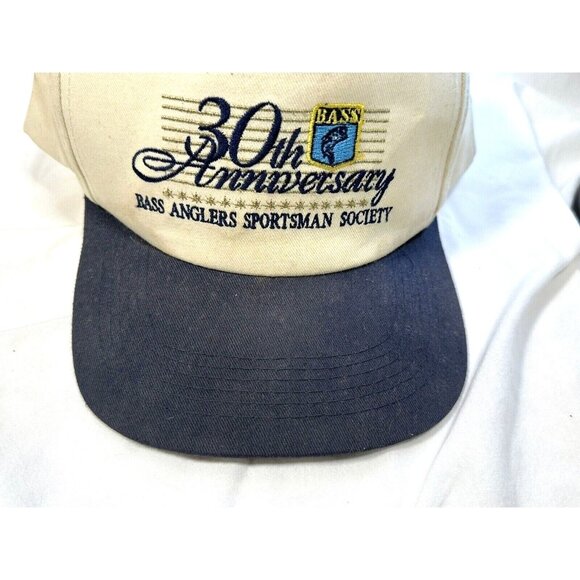 Bass Anglers Sportsman Society 30th Anniversary Snapback Cap 1997 NWOT Read - Picture 8 of 9